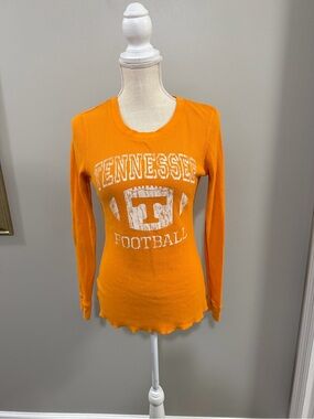 Women's University of Tennessee Football Long Sleeve Thermal Tee - Orange